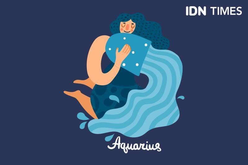 Ilustrasi Zodiak Aquarius (IDN Times/Mardya Shakti)