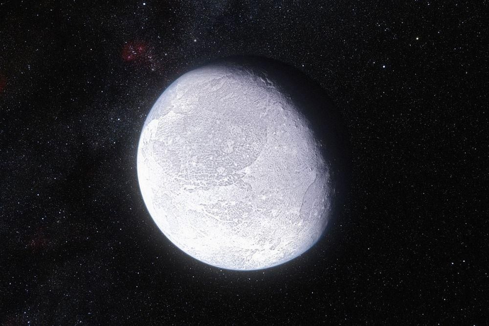 Citra dari Eris, planet kerdil di zona Sabuk Kuiper. (space.com)