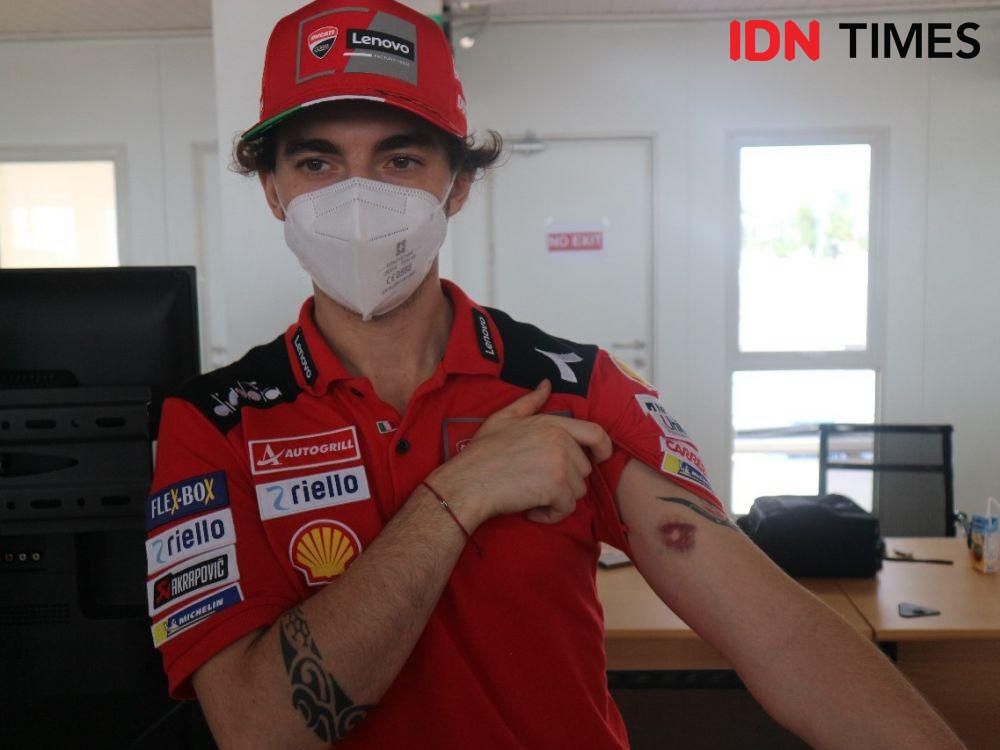 Bagnaia Heran Gak Bisa Kejar Duo Marquez di MotoGP Italia 2025