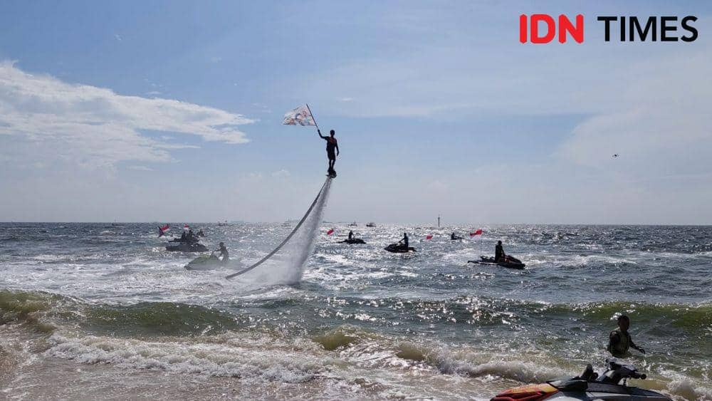 Rangkaian acara Peresmian Jakarta Hajatan sekaligus Digital Nomad di Pulau Bidadari, Kepulauan Seribu, Selasa (24/5/2022). (IDN Times/Uji Sukma Medianti)