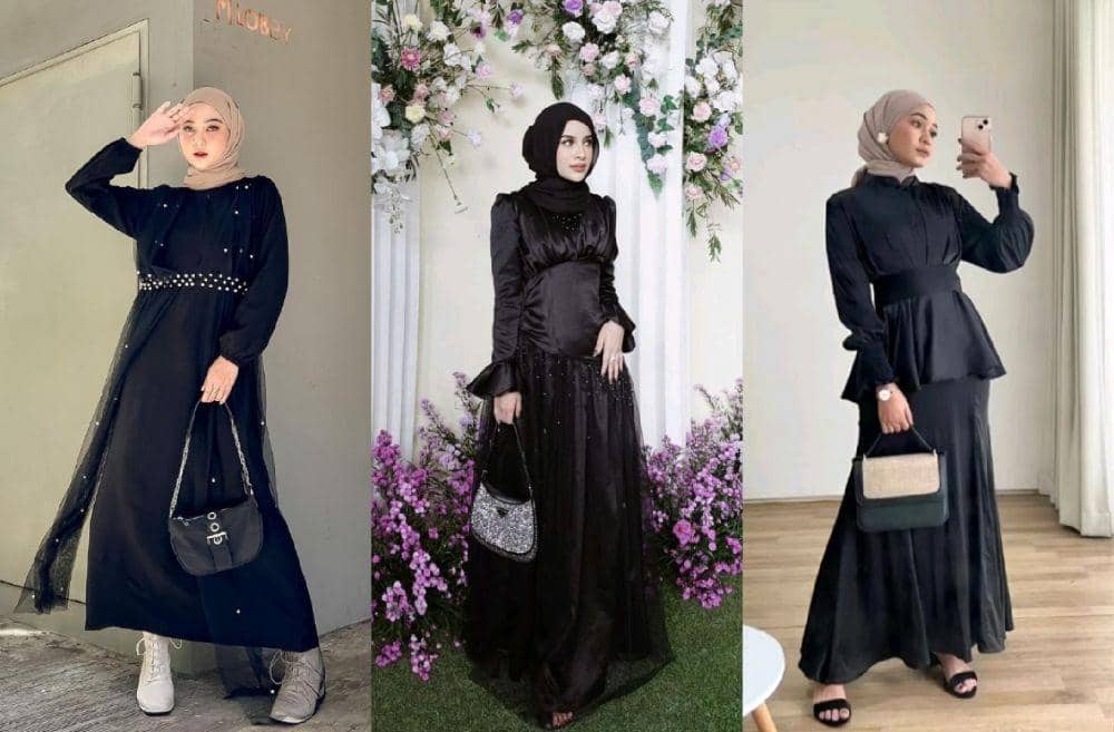 10 Ide Styling Dress Hitam untuk Hijabers, Mewah Effortless!