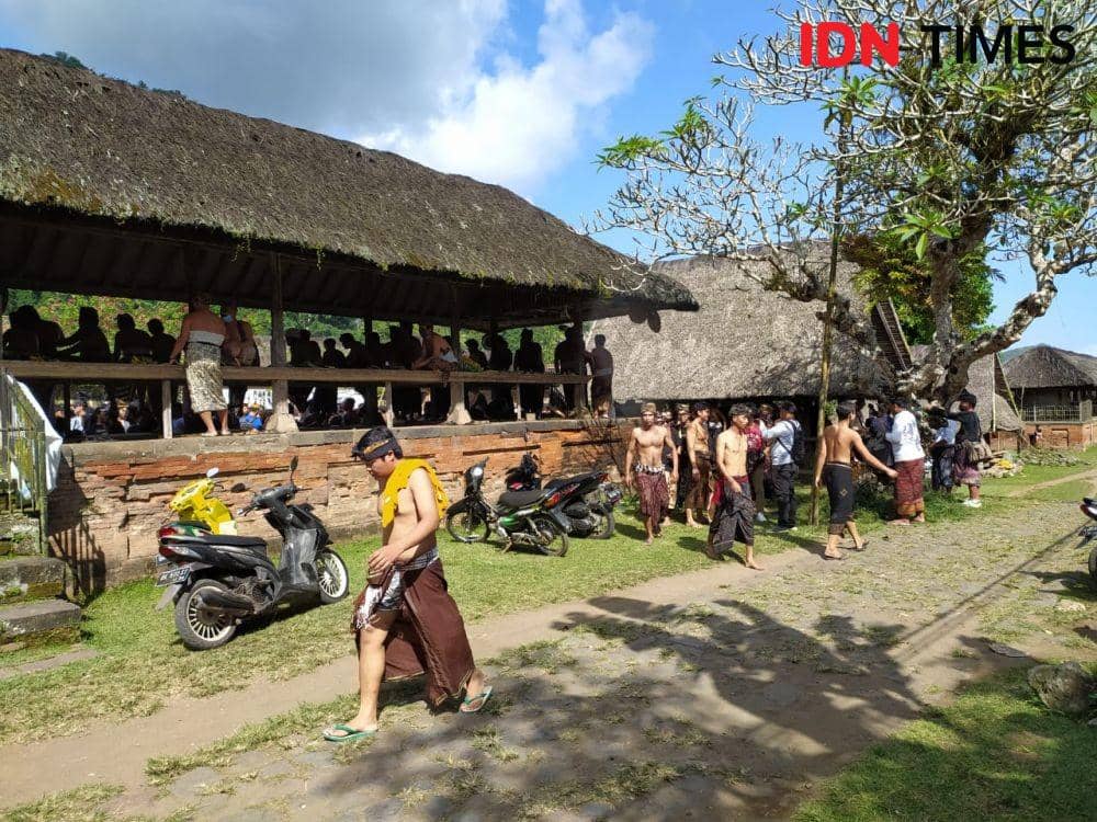 Tradisi Perang Pandan di Tenganan, Kabupaten Karangasem. (IDN Times/Irma Yudistirani)