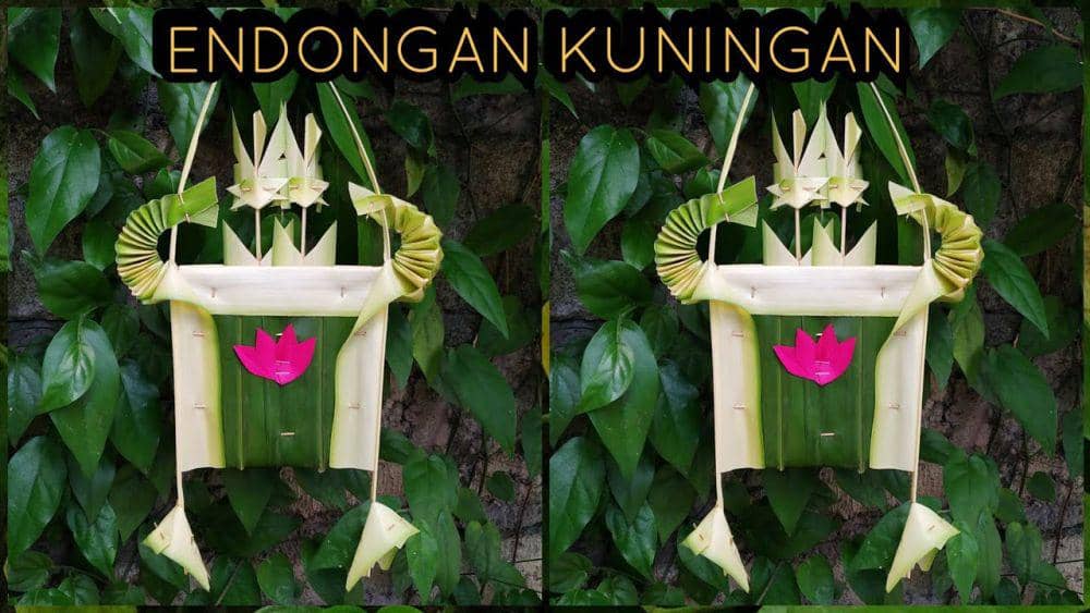 Sarana endongan yang digunakan saat Kuningan. (YouTube.com/Kadek Yuni)