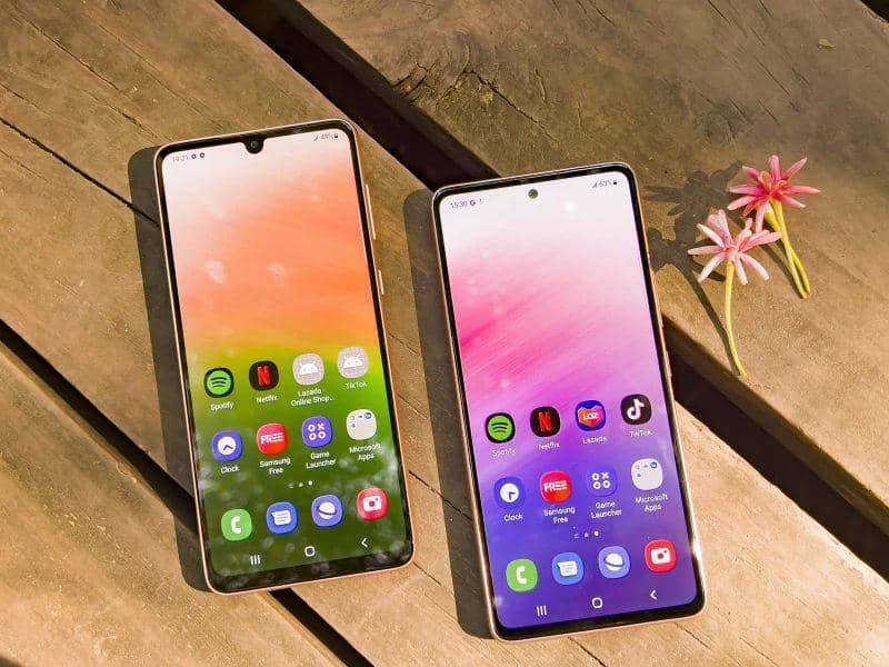 potret tampilan layar HP Samsung (instagram.com/samcenter.quangtrung)