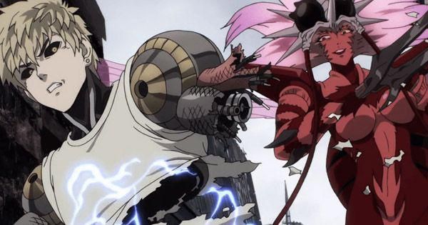Genos terkena serangan Mosquito Girl ( Dok. Madhouse / One Punch Man )