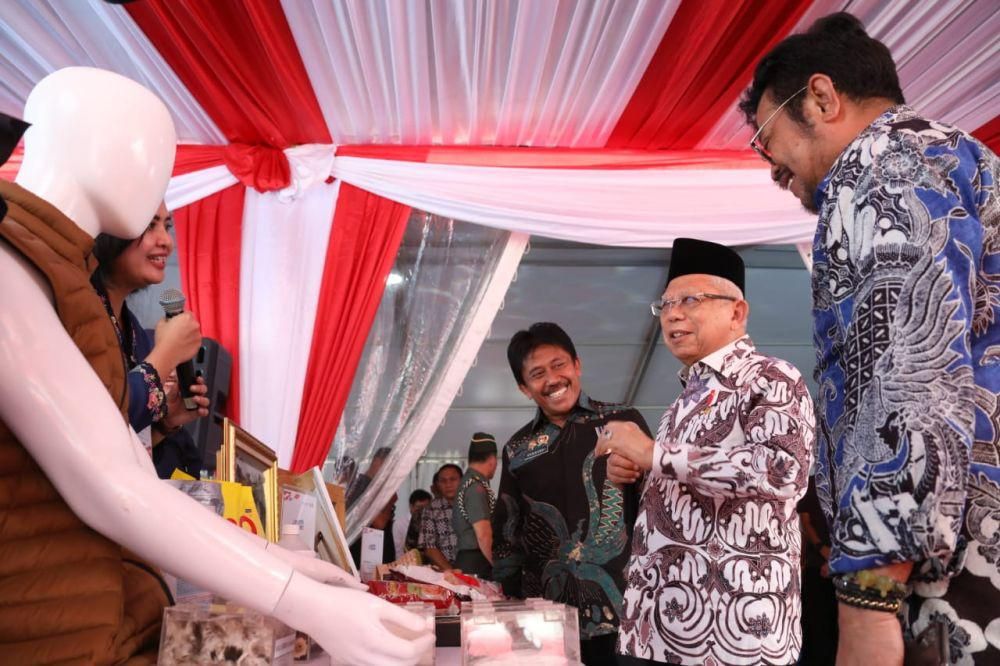 Ma'ruf Amin: Kontribusi Produk Halal RI 80% di Pasar Internasional