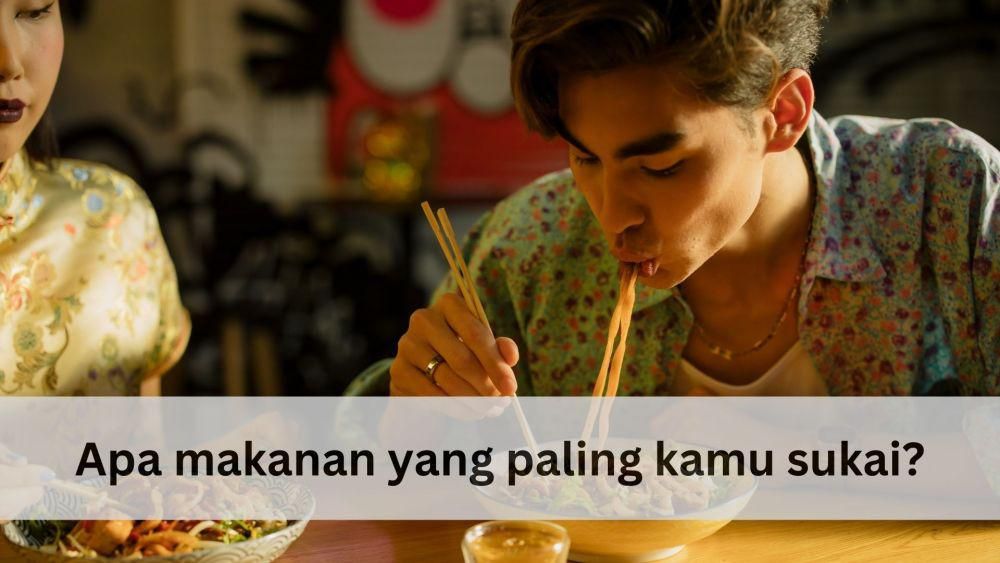 ilustrasi orang makan
