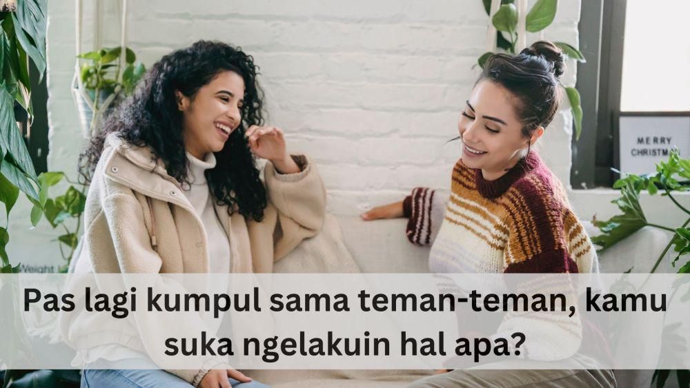 ilustrasi kumpul bareng teman