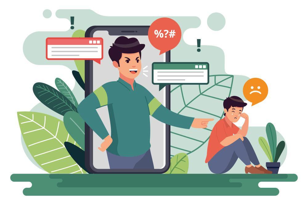 ilustrasi ujaran kebencian di medsos (freepik.com/freepik)