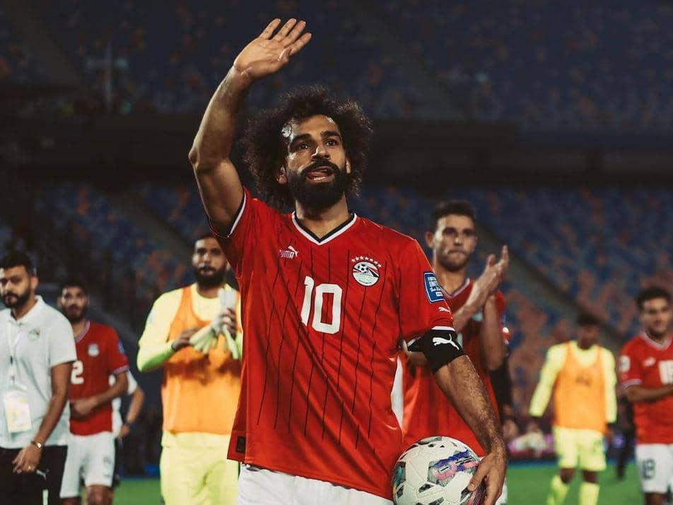 Mohamed Salah berseragam Timnas Mesir. (instagram.com/mosalah)