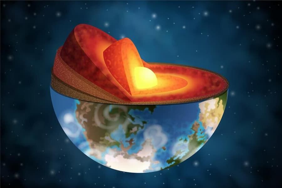 ilustrasi lapisan inti bumi (freepik.com/freepik)