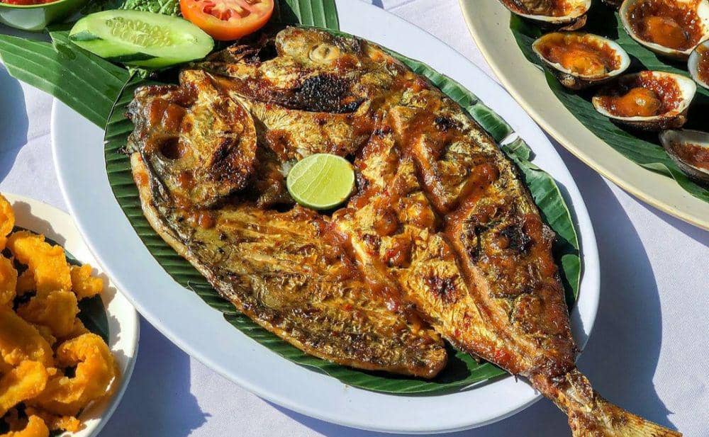 ilustrasi ikan bakar Jimbaran (instagram.com/suryacafe_jimbaran)