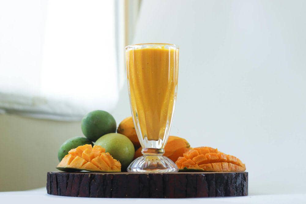 ilustrasi oat mango smoothies (instagram.com/Arun Thomas)