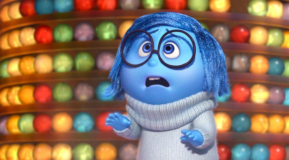 karakter emosi Sadness dalam film Inside Out 2 (dok. Pixar Animation Studios/Inside Out 2)