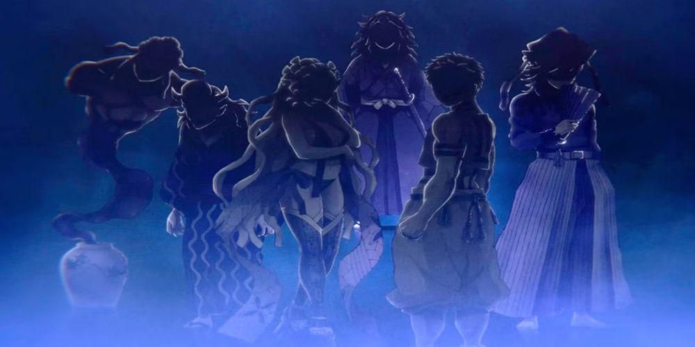 cuplikan Iblis Bulan atas dari Demon Slayer: Kimetsu no Yaiba (dok. Koyoharu Gotoge, SHUEISHA, Aniplex, ufotable/Demon Slayer: Kimetsu no Yaiba)