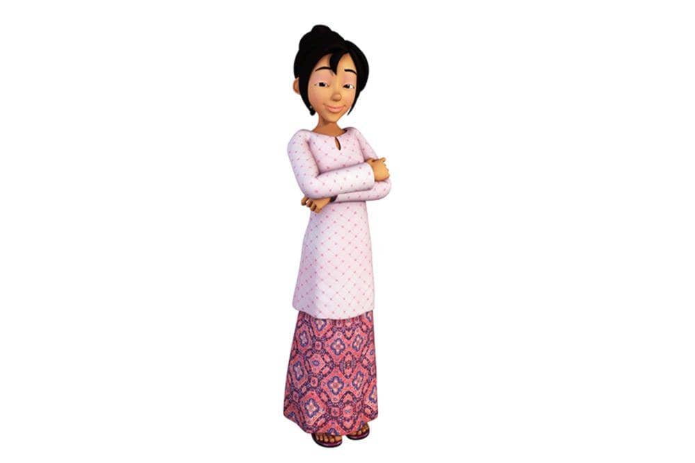 potret karakter Kak Ros (dok. Les' Copaque Production/Upin & Ipin)