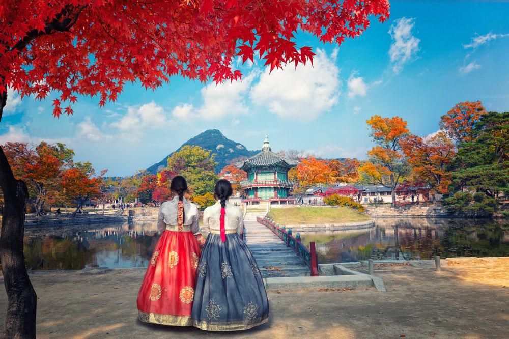 Potret pemandangan musim gugur di Istana Gyeongbokgung, Seoul (pixabay.com/huongnguyen123)