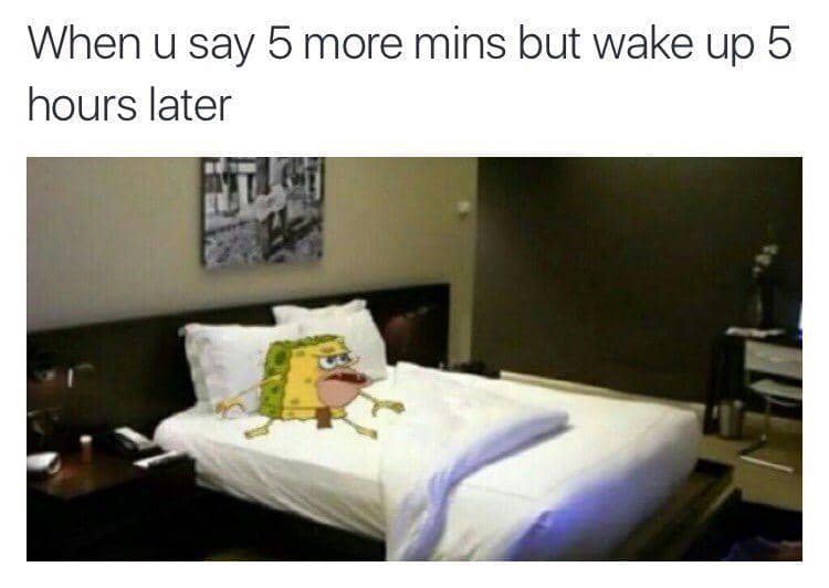 8 Meme SpongeGar yang Bikin Ngakak, Panik karena Kesiangan | IDN Times