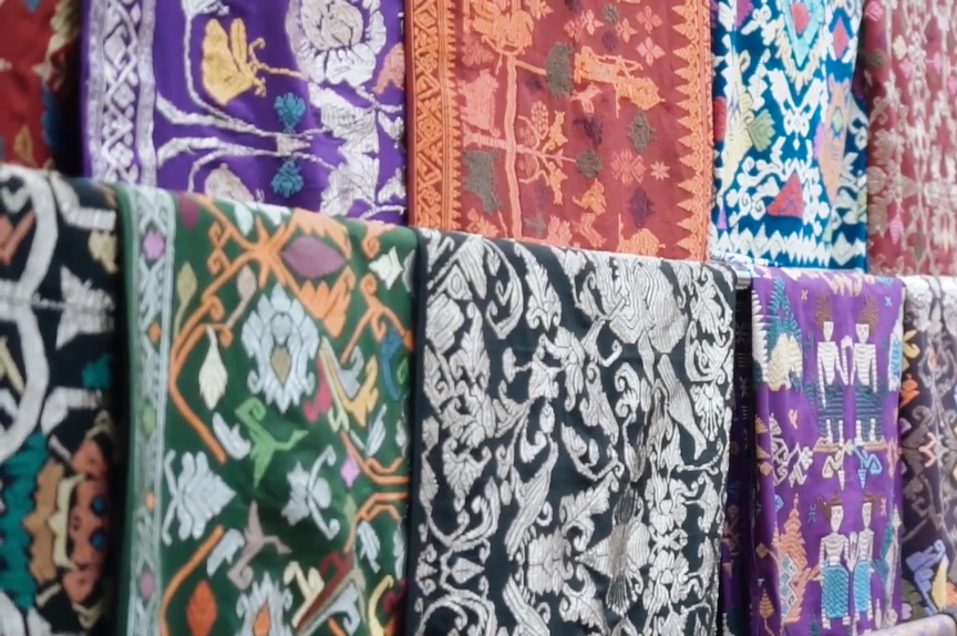 ilustrasi berbagai motif kain endek Bali (youtube.com/Jegeg Bagus Klungkung)