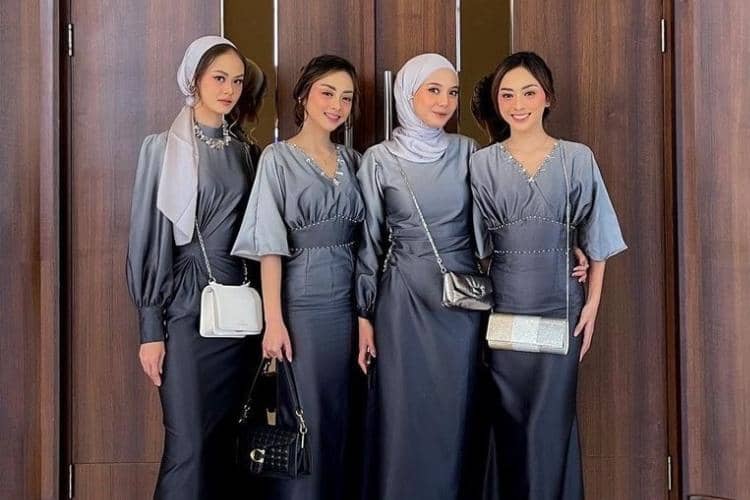 dress gradasi bridesmaid Hollie Maxi Dress | Hawaiian Apparel & Beachwear | Grey Gradasi | One Size main image 0
