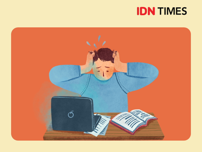 ilustrasi orang stres (dok. IDN Times/Novaya)