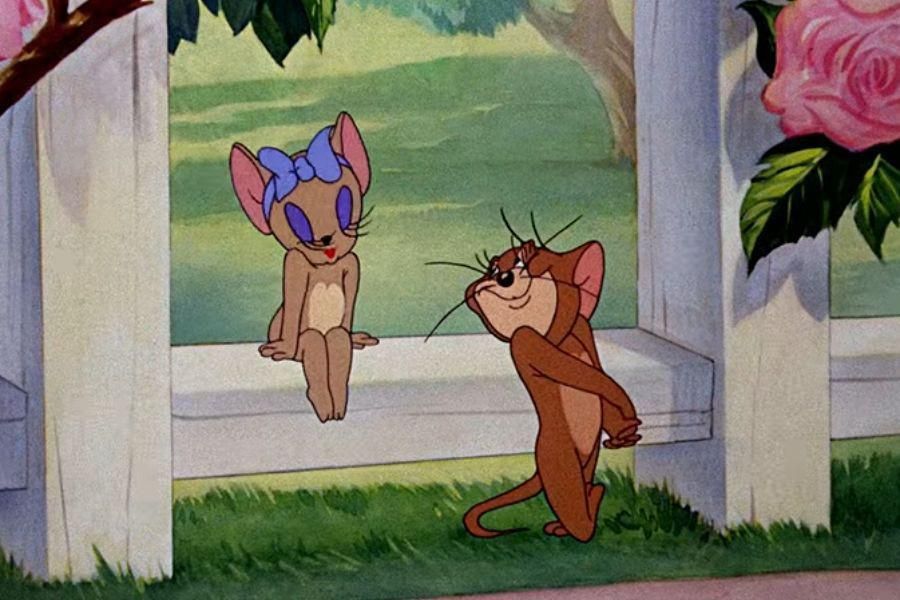 Jerry dan Cherie (dok. Happy Cat/Jerry Falls In Love With Another Female Mouse - Tom And Jerry)