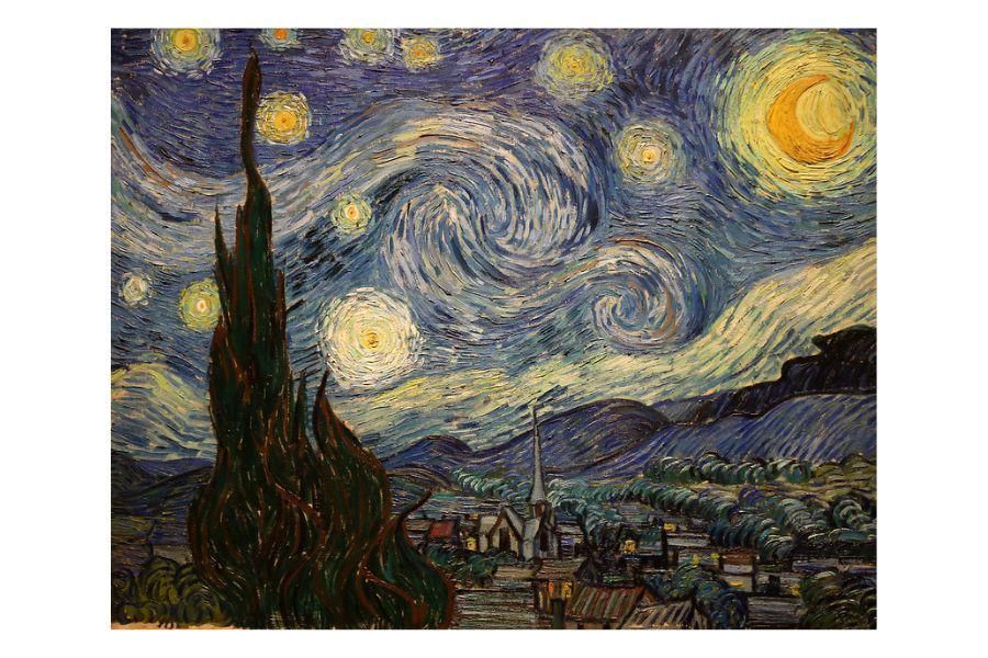 lukisan The Starry Night (flickr.com/flowcomm)