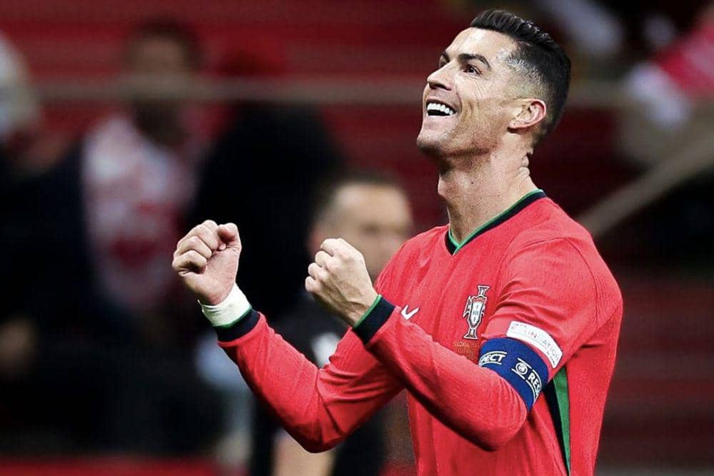 Cristiano Ronaldo membawa Portugal menang atas Polandia di National Stadium Warsawa, Minggu (13/10/2024) dini hari WIB. (instagram.com/cristiano)