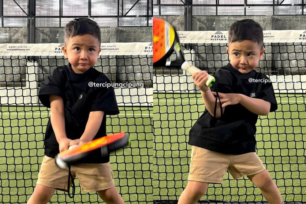 7 Potret Gemas Anak Artis Ikut Demam Padel, Ada yang Pakal Pelatih Pro
