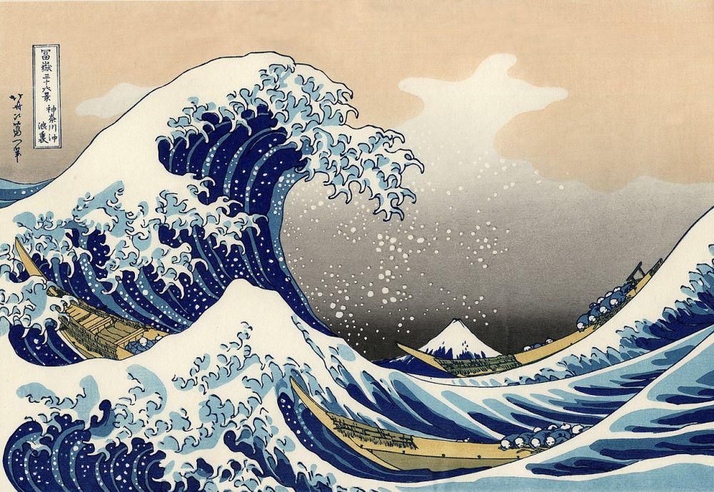 Lukisan ikonik “The Great Wave off Kanagawa” karya Katsushika Hokusai. (commons.wikimedia.org/Katsushika Hokusai)