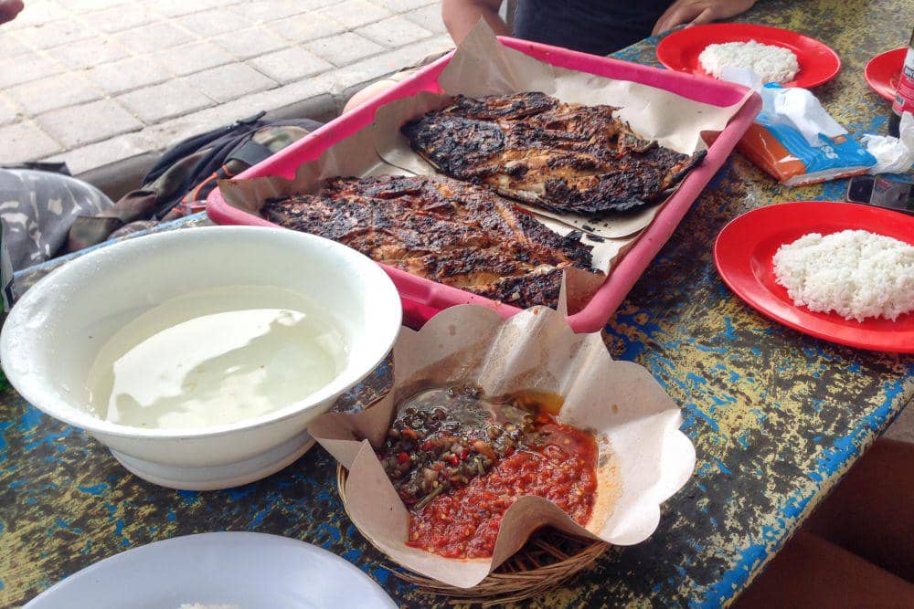 Sajian seafood di Pasar Kedonganan (dok.pribadi/Natalia Indah)
