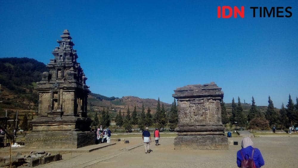 Potret Candi Arjuna di kawasan wisata Dieng, Jawa Tengah (IDN Times/Fatma Roisatin)