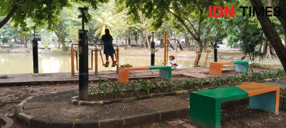 Kawasan publik Kambang Iwak Palembang (IDN Times/Feny Maulia Agustin)