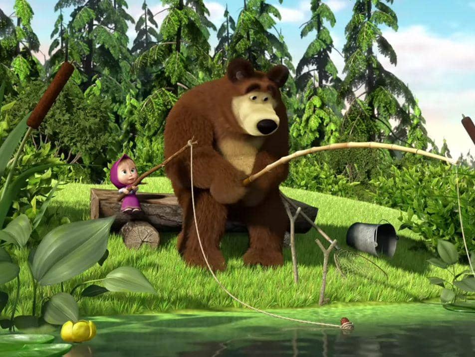 potret karakter Masha dan si beruang (youtube.com/Masha and The Bear)