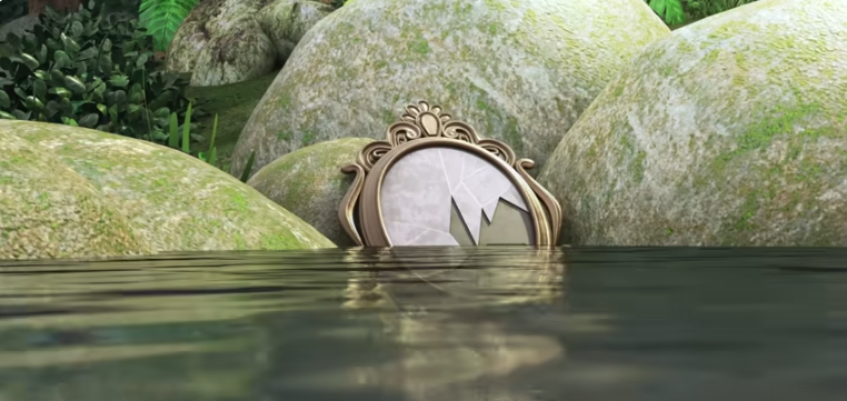 cuplikan episode "Cermin Misteri" (youtube.com/Les' Copaque Production)