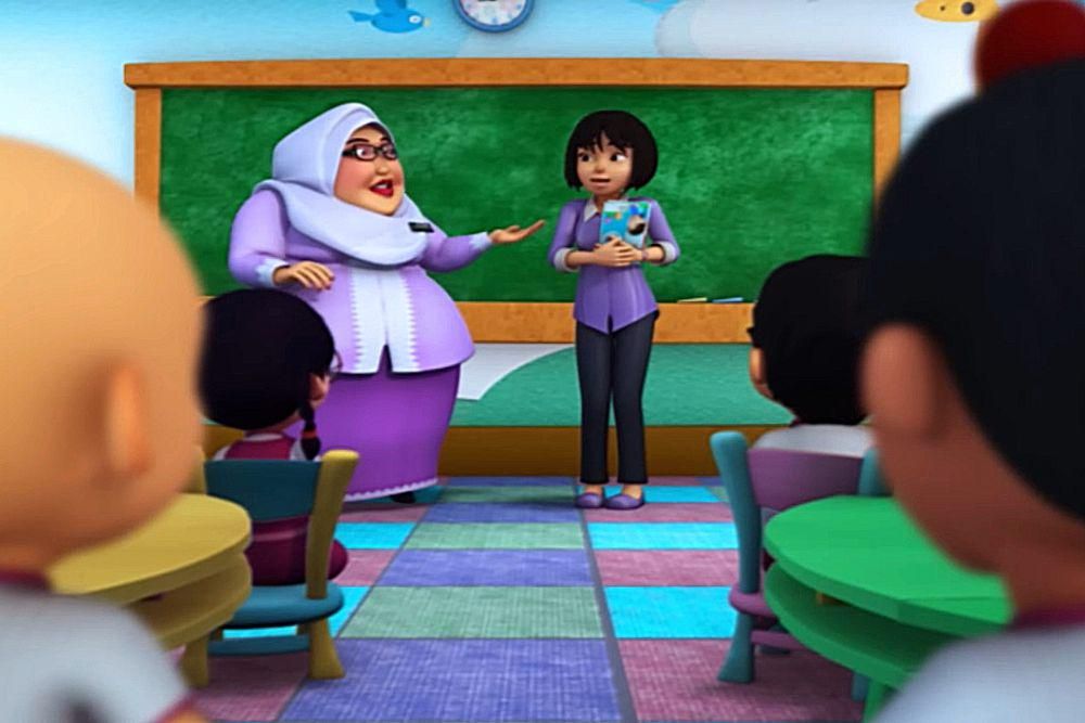 potret guru Tadika Mesra (youtube.com/Les' Copaque Production))