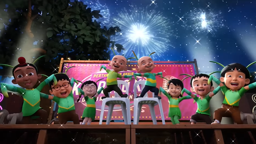 Upin dan Ipin bernyanyi (youtube.com/Les' Copaque Production)