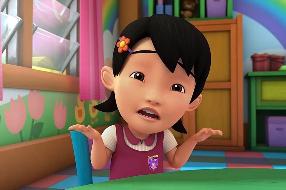 Susanti di serial Upin dan Ipin (youtube.com/Les' Copaque Production)