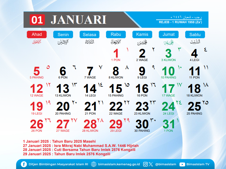 Kalender Hijriah 2025, Lengkap dengan Link Downloadnya