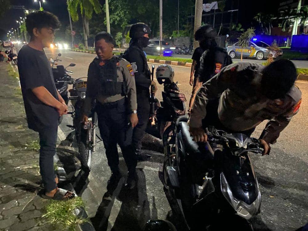 Razia terhadap knalpot brong akan terus dilakukan untuk menjaga ketertiban. (Dok. Polresta Balikpapan)