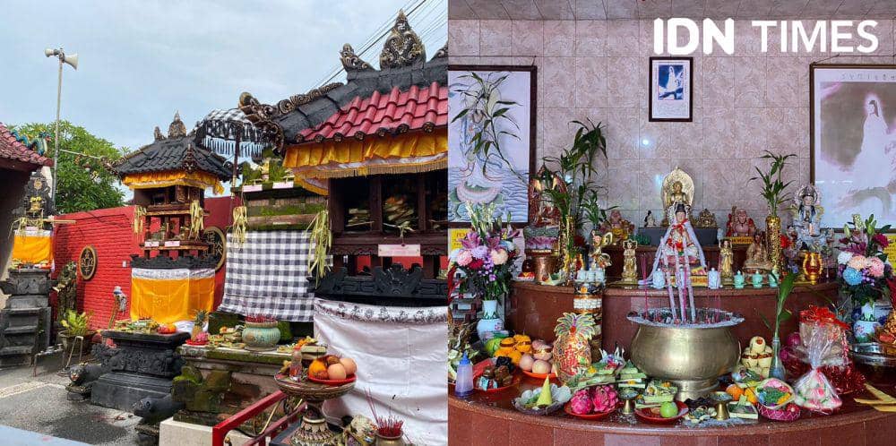 Perpaduan budaya Bali dan Tionghoa serta Hindu dan Budha di Kongco Pura Taman Gandasari. (IDN Times/Yuko Utami)