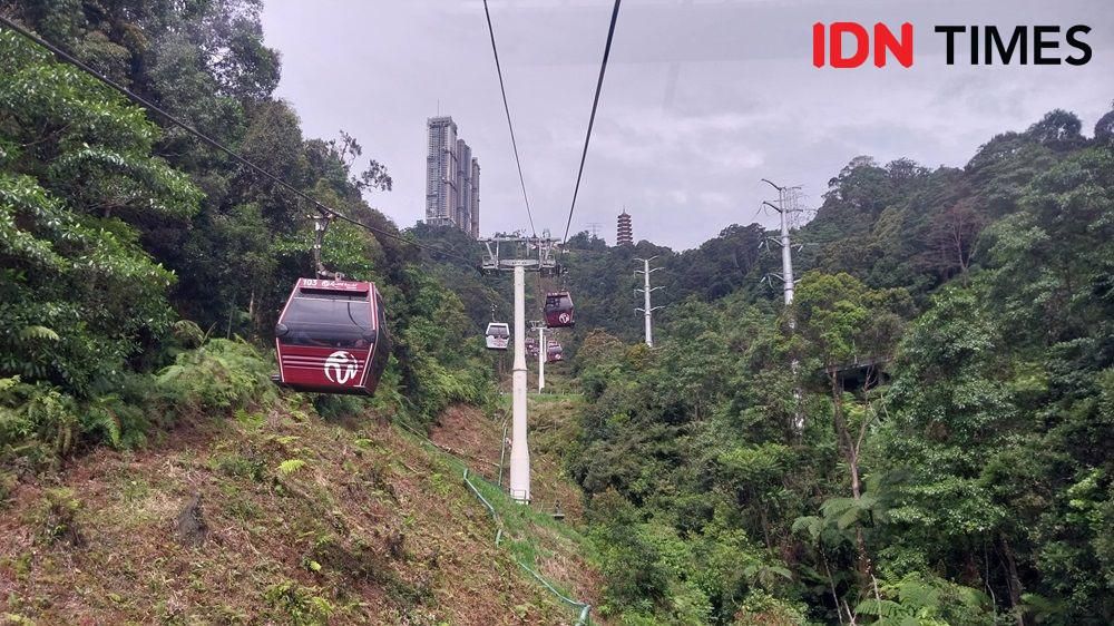 Potret Cable Car di Genting Hinglands, Pahang, Malaysia