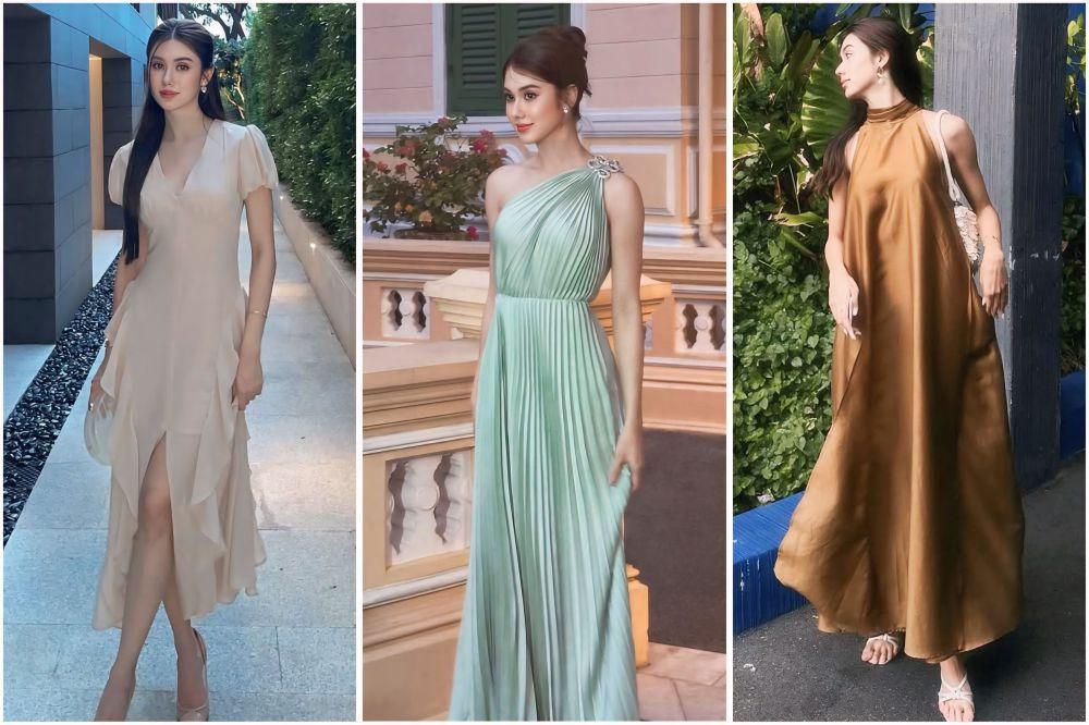 7 Ide Dress Elegan Berkelas ala Lorena Schuett, Menawan Penuh Wibawa!