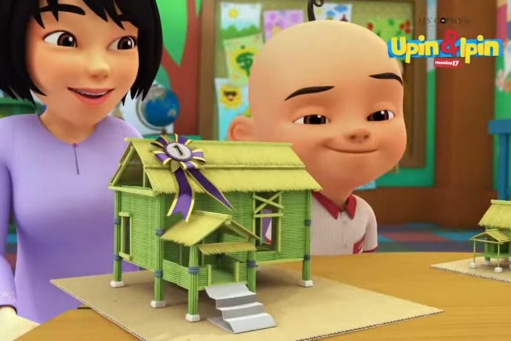 cuplikan episode "Rumah Hijau Opah" (dok. Les' Copaque Production/Upin Ipin)