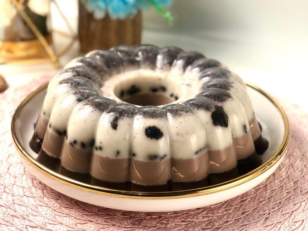 ilustrasi puding cokelat oreo (instagram.com/pudinghauna)