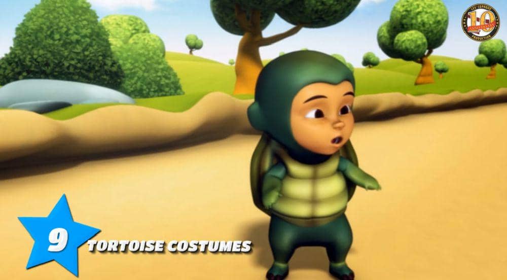 kostum ikonis Upin dan Ipin (youtube.com/Les' Copaque Production)