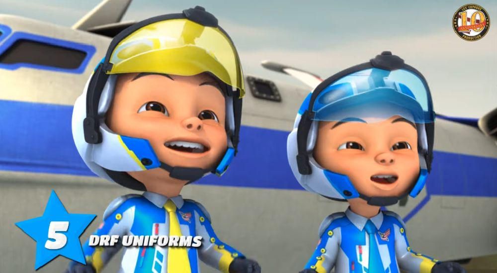 kostum ikonis Upin dan Ipin (youtube.com/Les' Copaque Production)