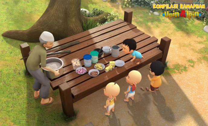 cuplikan episode Upin Ipin spesial bulan Ramadan  (youtube.com/Les' Copaque Production)