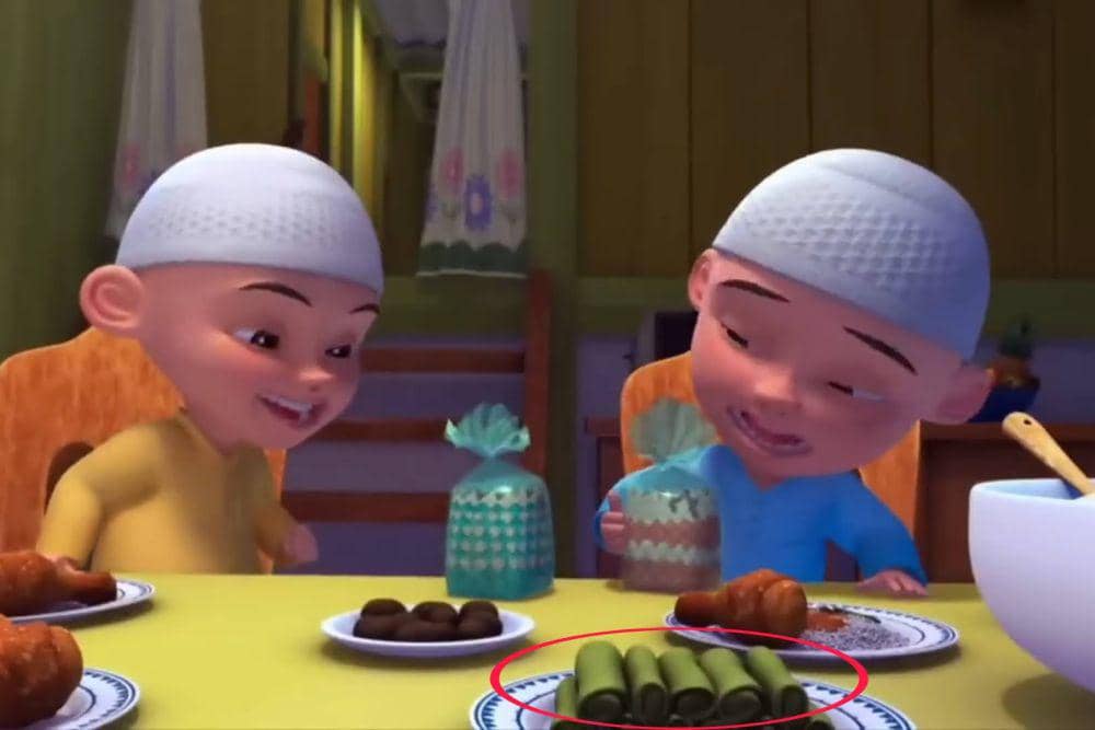 dadar gulung, cuplikan Upin Ipin "Pisang Goreng Ngap Ngap" (Dok. Les' Copaque Production/Upin Ipin)