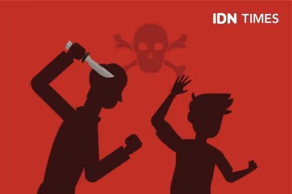 Pria Paruh Baya Palembang Koma Usai Ditusuk di Depan Anak Istri